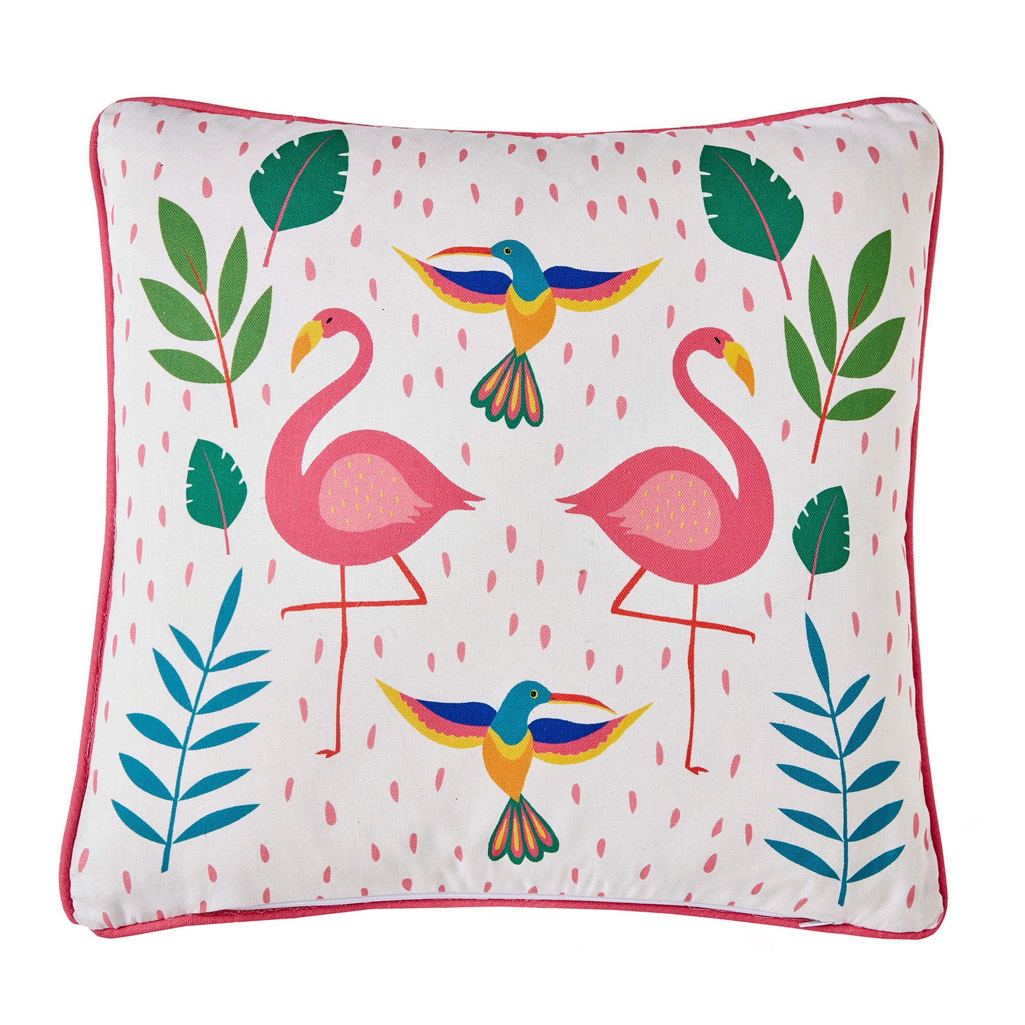 Tropical Flamingo Outdoor Cushion by Fusion in Pink 43 x 43cm - Cushion - Fusion