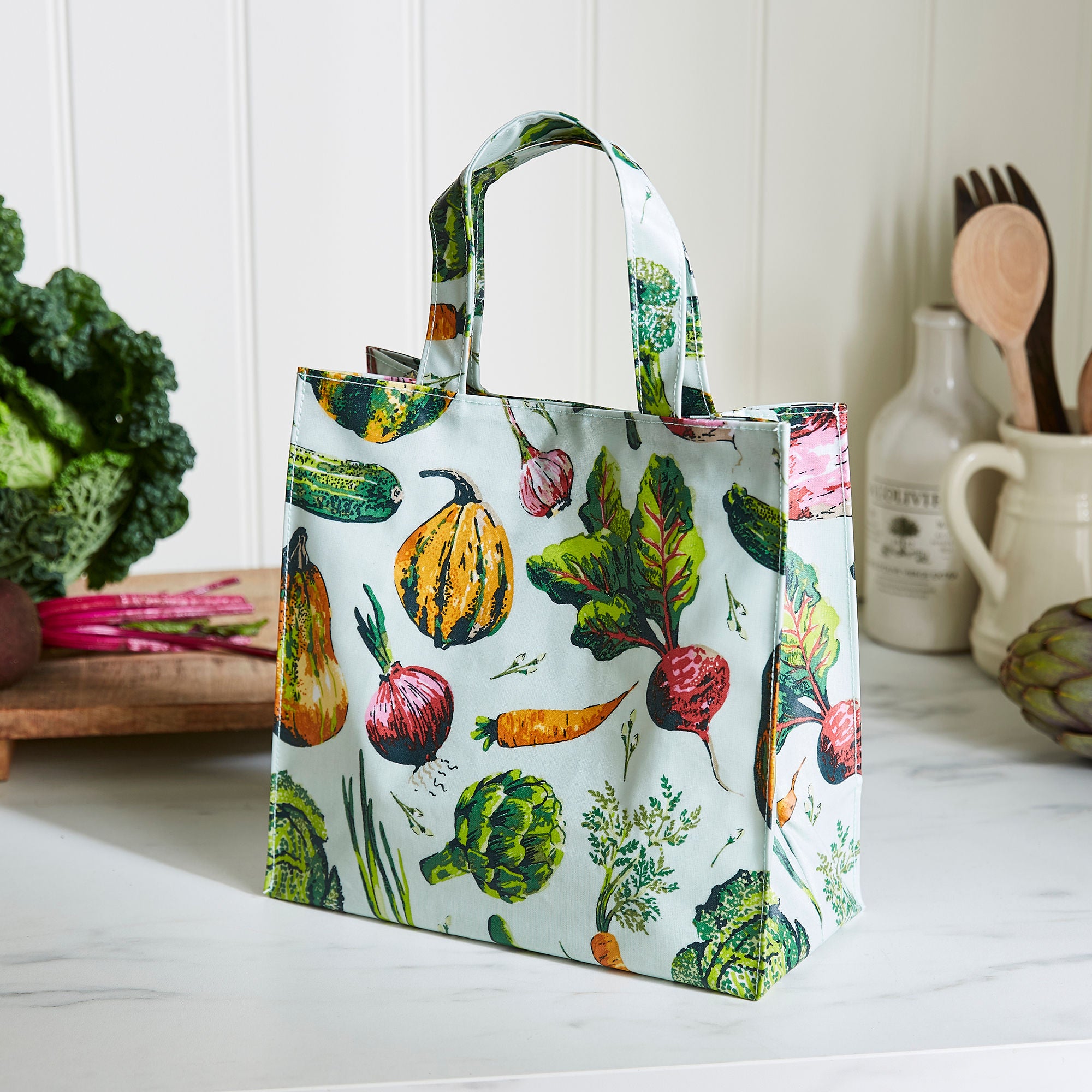 Ulster Weavers Vegetable Medley PVC Coated Tote Bag Small in Multi - Bag - Ulster Weavers