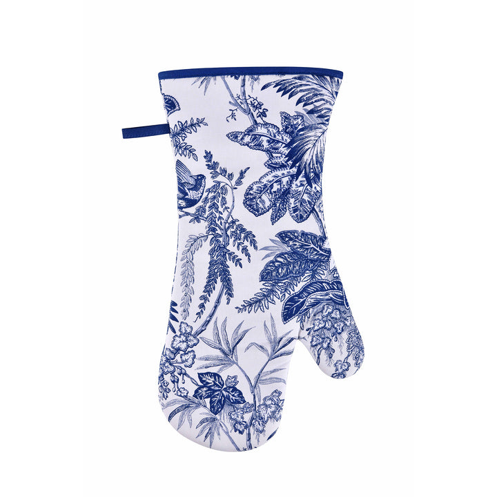 Ulster Weavers Willow Toile Gauntlet Oven Glove One Size in Blue