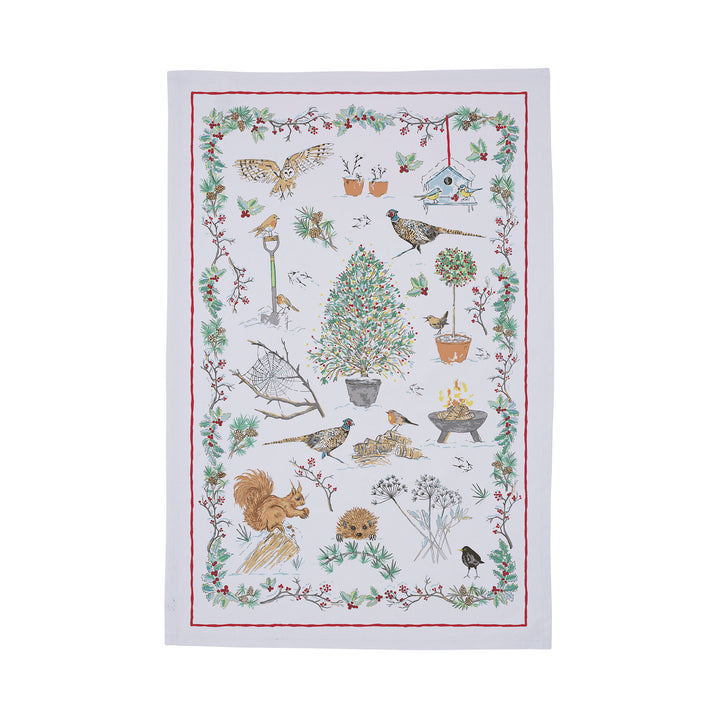 Ulster Weavers Winter Garden Tea Towel - Cotton One Size in Multi - Tea Towel - Ulster Weavers