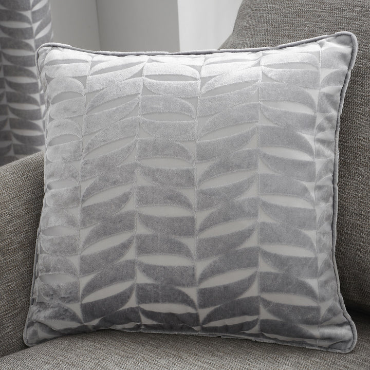 Kendal Cushion by Curtina in Silver 43 x 43cm - Cushion - Curtina