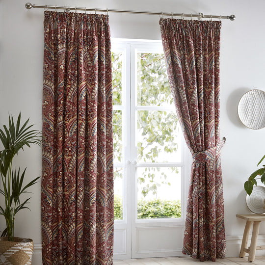 Palais Pencil Pleat Curtains in Multicolour
