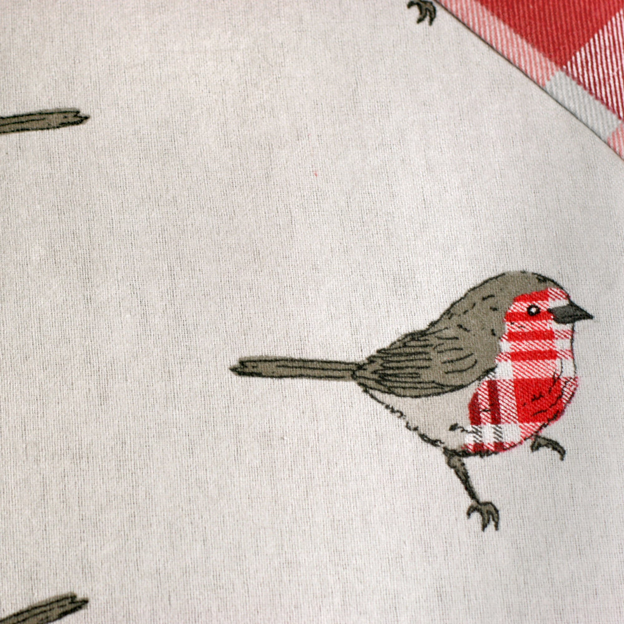 Robin Duvet Cover Set by Dreams & Drapes Lodge in Red - Duvet Cover Set - Dreams & Drapes Lodge