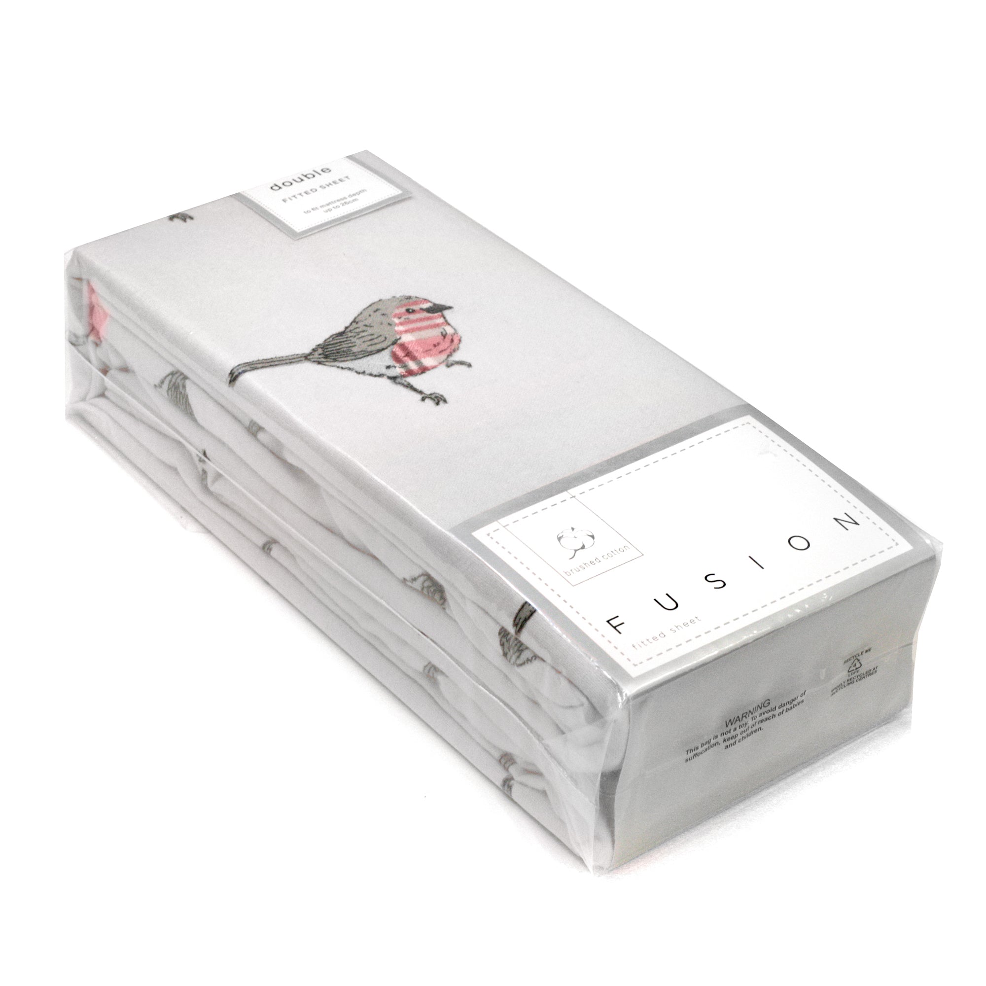 Robin 25cm Fitted Bed Sheet by Dreams & Drapes Lodge in Red - 25cm Fitted Bed Sheet - Dreams & Drapes Lodge