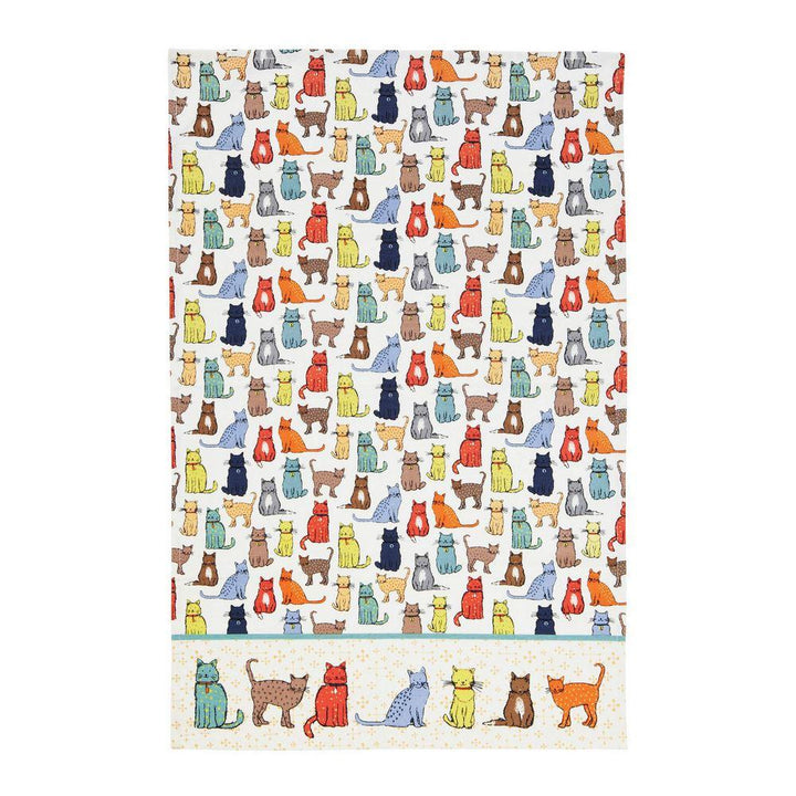 Ulster Weavers Cotton Tea Towel - Catwalk (100% Cotton, Blue) - Tea Towel - Ulster Weavers