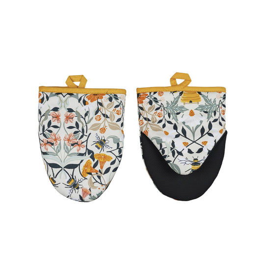 Bee Bloom Microwave Mitts Pair in Multicolour