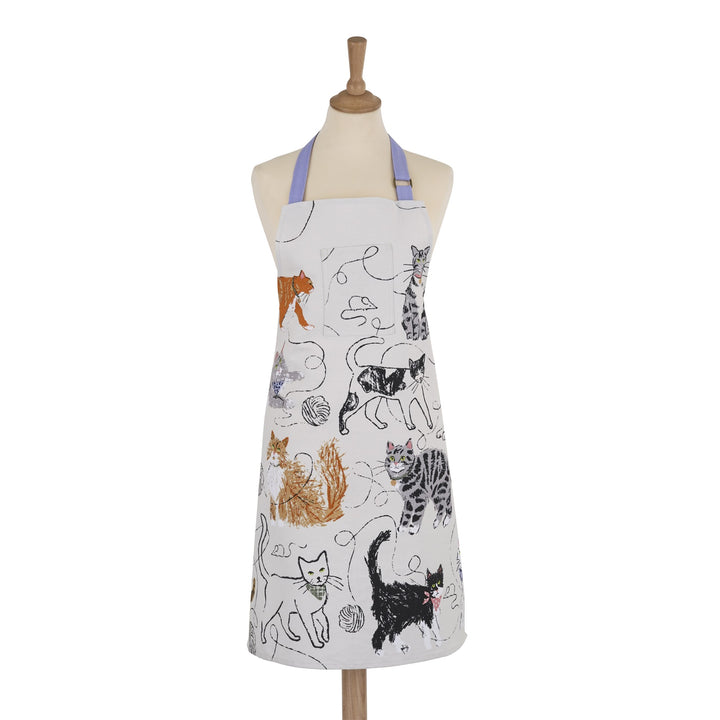 Ulster Weavers Feline Friends Apron - Cotton One Size in Grey