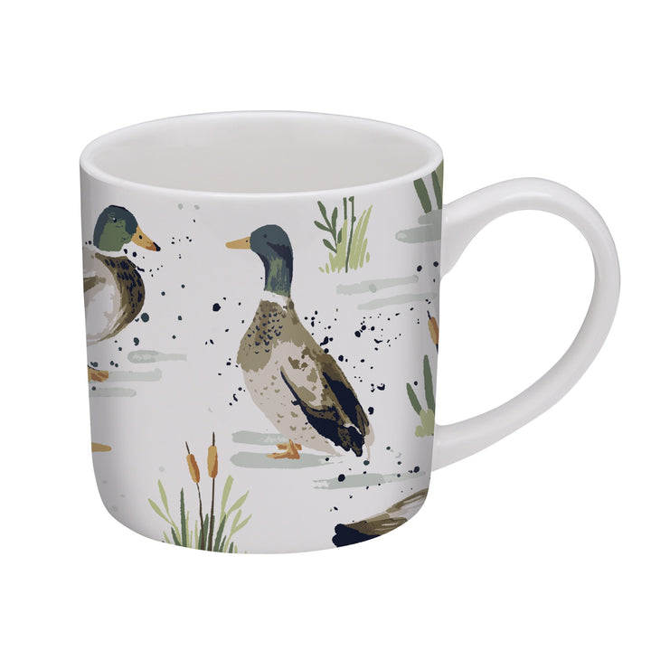 Ulster Weavers Farmhouse Ducks Mug - New Bone China One Size in Sage