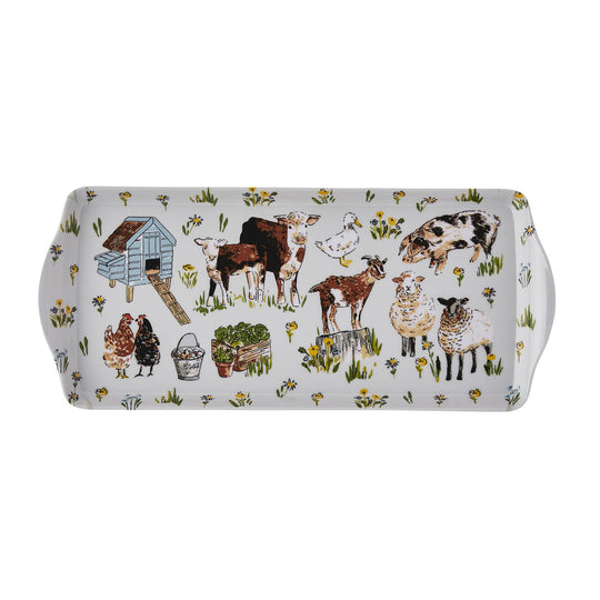 Portman Farm Small Serving Tray in Grey
