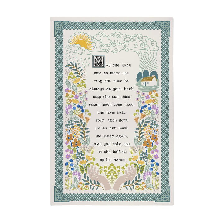 Ulster Weavers Irish Blessing Tea Towel - Cotton One Size in Green - Tea Towel - Ulster Weavers