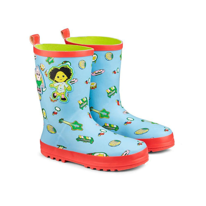 Ulster Weavers Wellies - Moon & Me (100% Rubber, Multicolour, 8-9 Years) - Wellies - Ulster Weavers