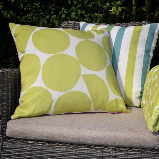 Ingo Outdoor Cushion in Pink/Green 43 x 43cm
