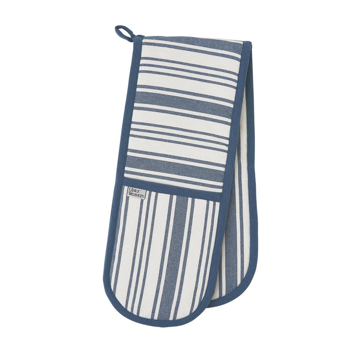 Ulster Weavers Denim Stripe Double Oven Glove One Size in Blue - Double Oven Glove - Ulster Weavers