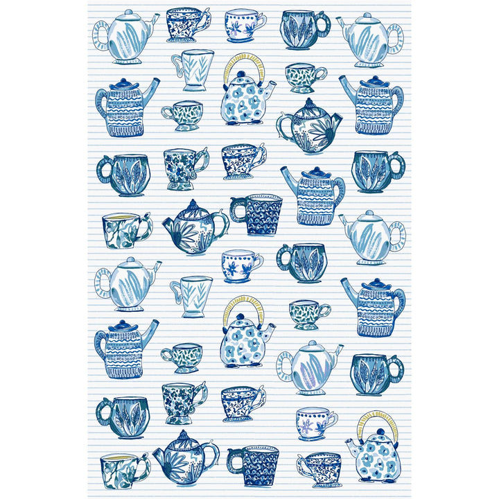 Ulster Weavers Cotton Tea Towel - Tea Cups (100% Cotton) - Tea Towel - Ulster Weavers